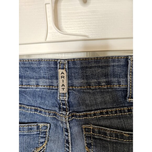 Ariat REAL Denim Icon Straight Womens Blue Jeans Cowgirl Western 29x30 - Picture 7 of 10